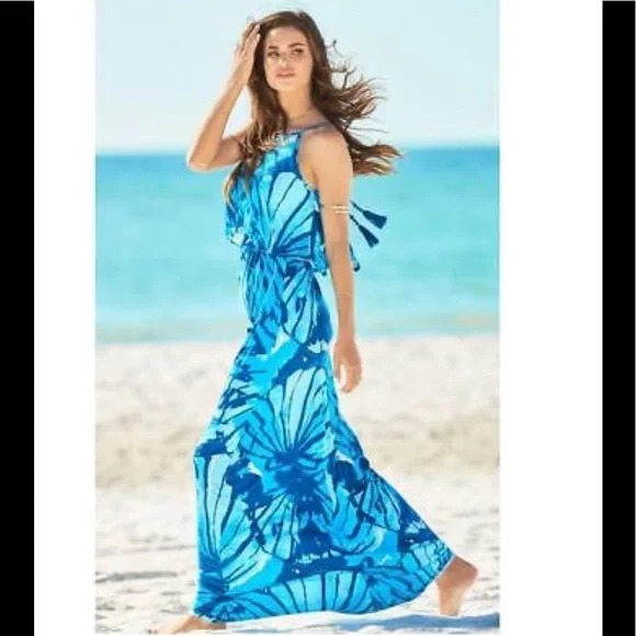 Lilly Pulitzer Levine maxi dress M - Picture 3 of 9